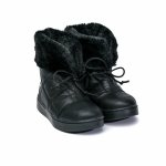 Cizme unisex Bibi Urban Boots black cu siret imblanite 25 EU