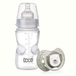 Set biberon medical 250ml + suzeta dinamica din silicon Lovi buddy bear 3-6luni 0205exp