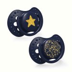 Set 2 suzete silicon dinamic Lovi 0-3 M Stardust blue 22/892_blue