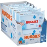 Servetele umede Huggies Pure 12 pachete x 56, 672 buc