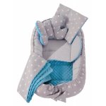 Set 5 in 1 Babynest Minky Turquoise