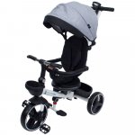 Tricicleta pliabila Impera Kidscare scaun rotativ copertina de soare maner pentru parinti gri