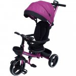 Tricicleta pliabila Impera Kidscare scaun rotativ copertina de soare maner pentru parinti mov