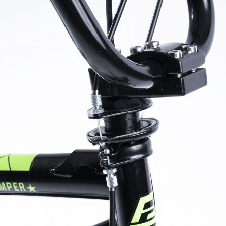 Bicicleta BMX 20 inch Carpat Jumper C2017A cadru negru cu design verde Carpat imagine noua