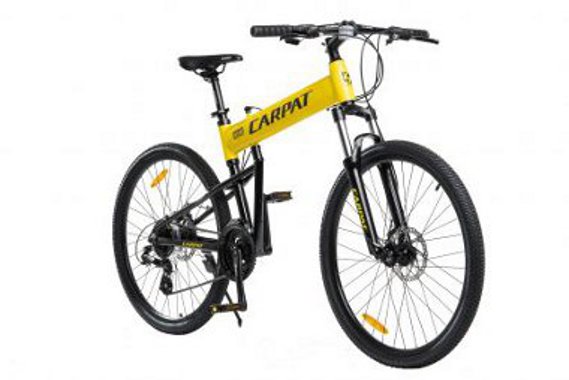 Bicicleta MTB-Folding Hummer 27.5 inch CARPAT C2741S Schimbator Shimano Altus RD-M310-L galbennegru - 1
