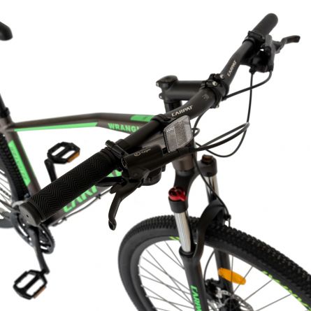 Bicicleta MTB-HT Schimbator Shimano Altus RD-M310-L 24 viteze 29 inch Carpat C2959AH negru cu design verde Altus