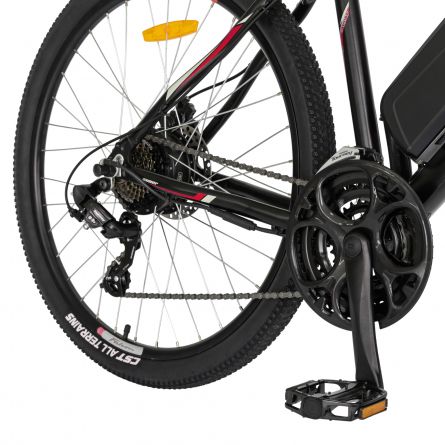 Bicicleta electrica MTB E-Bike 27.5 inch Shimano SL-TX30 Carpat C271ME culoare negrurosualb