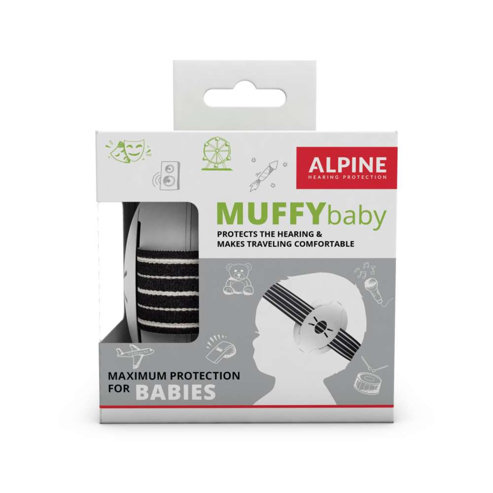 Casti antifonice pentru bebelusi Alpine Muffy Baby Black ALP25613 - 3 | YEO