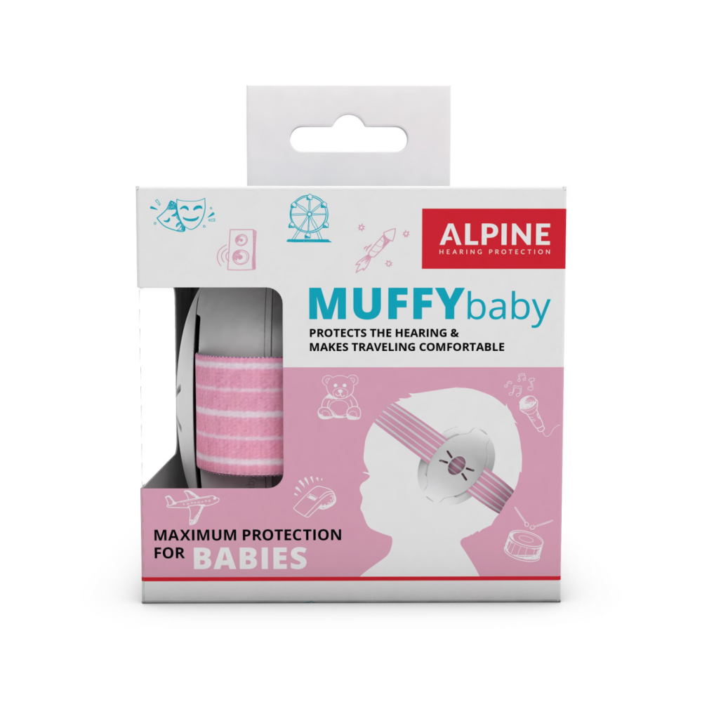 Casti antifonice pentru bebelusi Alpine Muffy Baby Pink ALP24951 ALP24951 imagine 2022 protejamcopilaria.ro