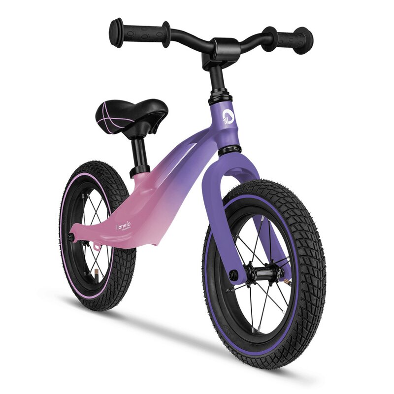 Bicicleta usoara fara pedale Lionelo cu roti gonflabile 12 inch Bart Air Pink Violet - 2