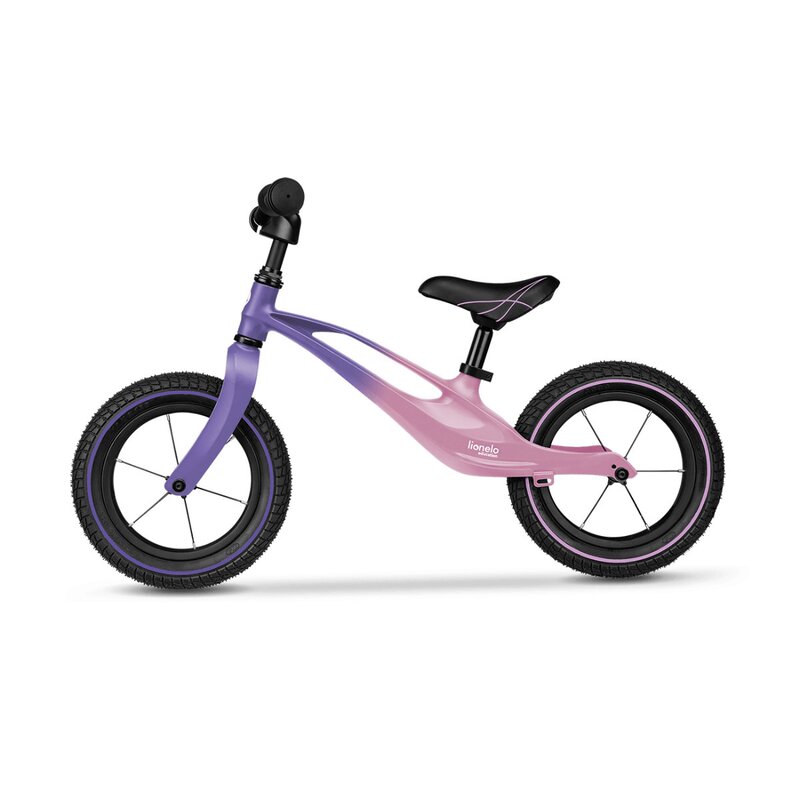 Bicicleta usoara fara pedale Lionelo cu roti gonflabile 12 inch Bart Air Pink Violet - 3