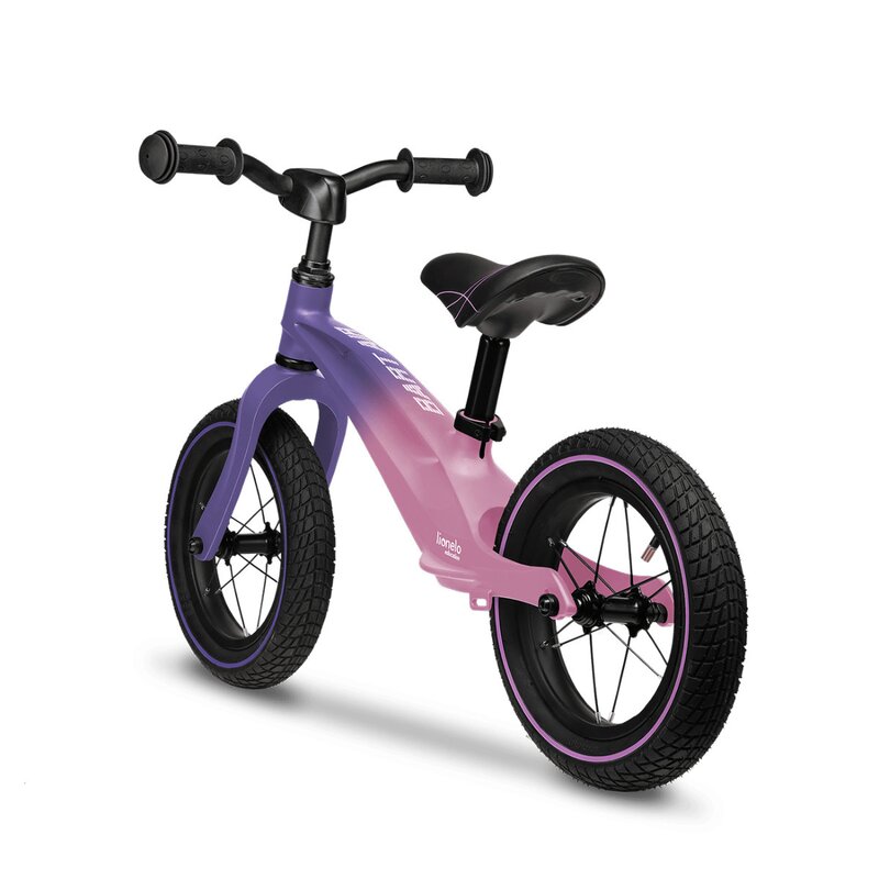 Bicicleta usoara fara pedale Lionelo cu roti gonflabile 12 inch Bart Air Pink Violet - 4