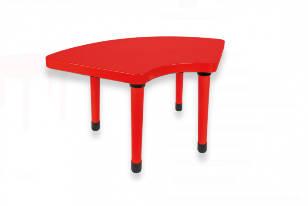 Masuta Pilsan cu inaltime reglabila Happy Table Red - 1 | YEO