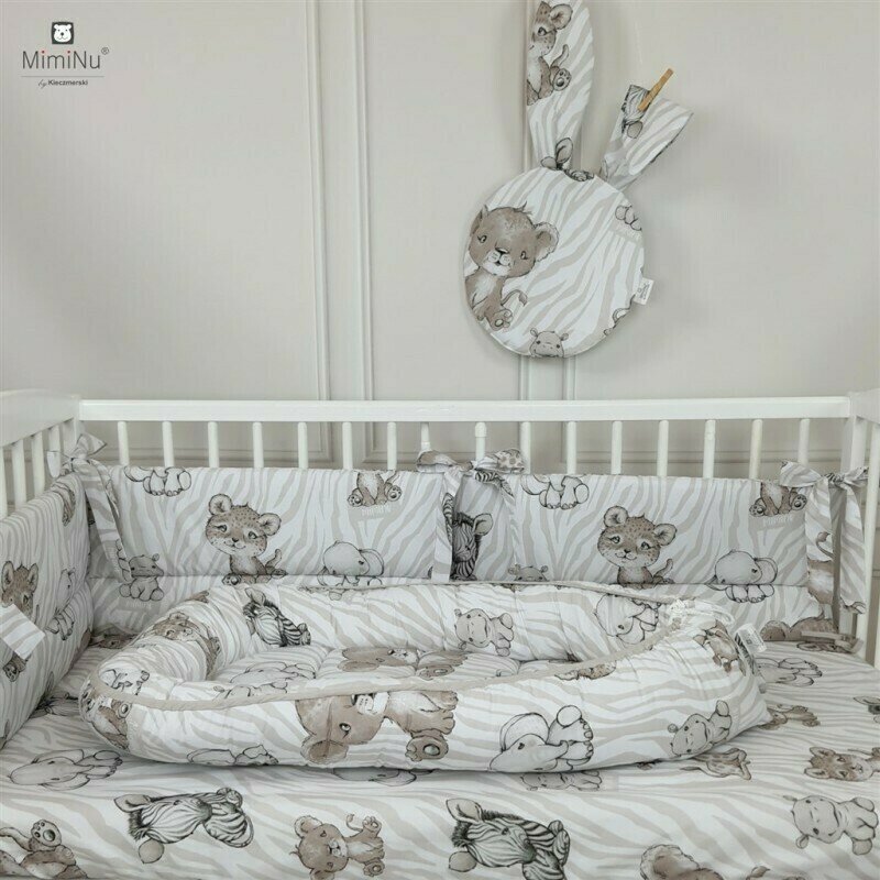 Cosulet bebelus pentru dormit MimiNu Baby Cocoon 75×55 cm Safari Beige 75x55 imagine 2022 protejamcopilaria.ro
