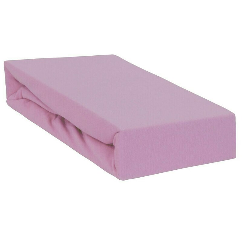 Cearceaf impermeabil cu elastic Qmini pentru patut 120×60 cm din jerseu Pink 120x60 imagine noua responsabilitatesociala.ro