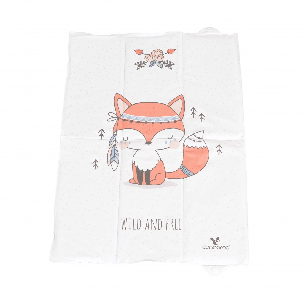 Saltea de infasat pliabila Cangaroo 60 x 40 cm Wild and free Fox