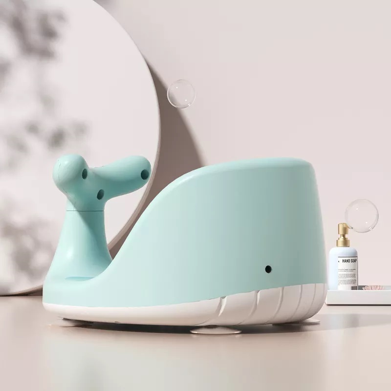 Scaun de baie bebelusi Little Mom Whale Green - 1 | YEO