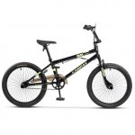 Bicicleta BMX 20 inch Carpat Jumper C2017A cadru negru cu design verde