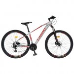 Bicicleta MTB-HT Schimbator Shimano Altus RD-M310-L 24 viteze 29 inch Carpat C2959AH gri cu design rosu