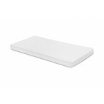 Cearsaf din bumbac Sensillo Jersey Deluxe Alb 120x60 cm cu elastic roata