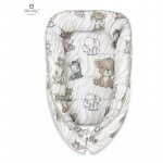 Cosulet bebelus pentru dormit MimiNu Baby Cocoon 75x55 cm Safari Beige