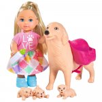 Papusa Evi Love Dog Sitter 12 cm cu 4 figurine si accesorii Simba