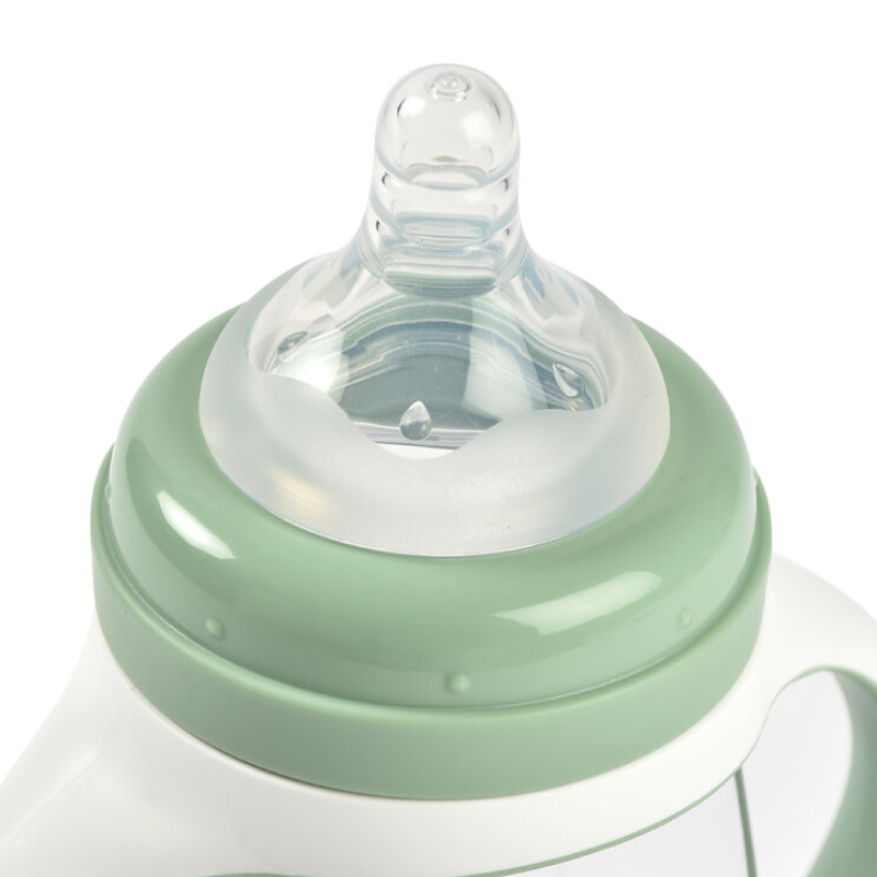 Biberon de invatare 2 in 1 din tritan Beaba 210 ml Sage Green - 2 | YEO