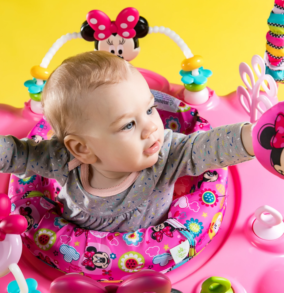 Centru de activitati Bright Starts Minnie Mouse Jumper activități Camera copilului