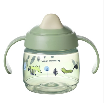 Cana Tommee Tippee Sippee cu protectie Bacshield si capac 190 ml Verde