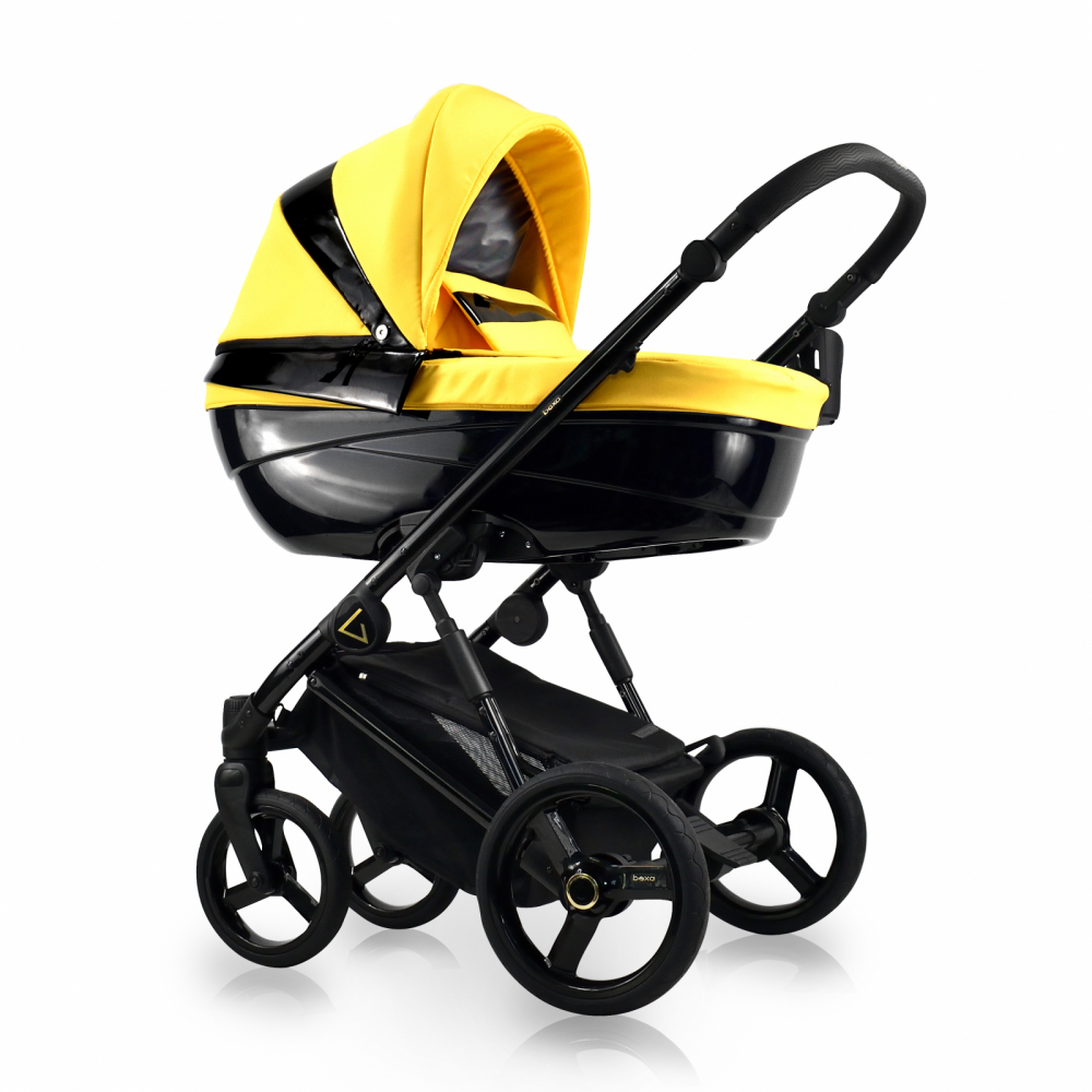 Carucior copii 3 in 1 reversibil complet accesorizat 0-36 luni Bexa Glamour Yellow - 1