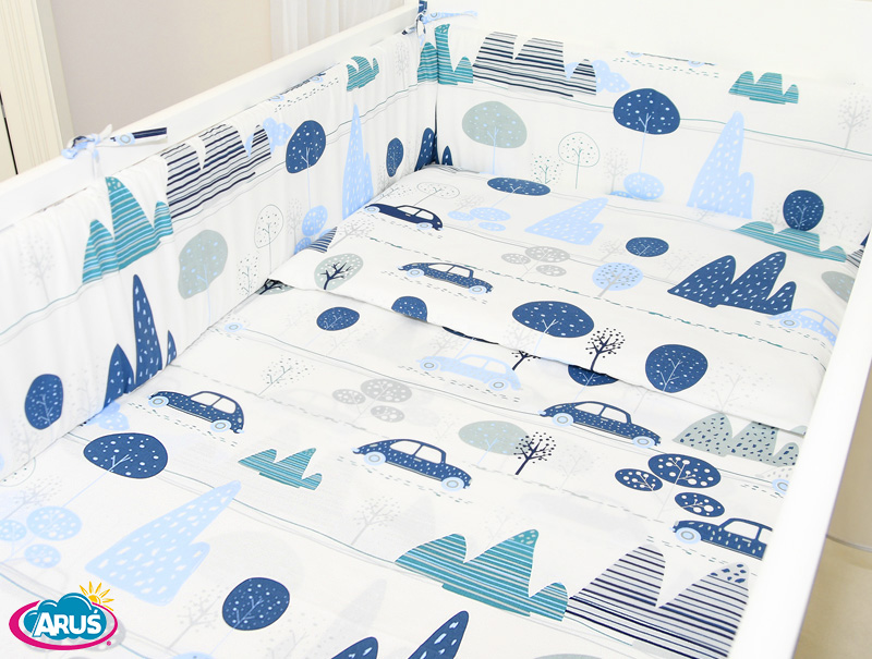 Cearceaf cu elastic 120x60 cm cars in the mountains 158