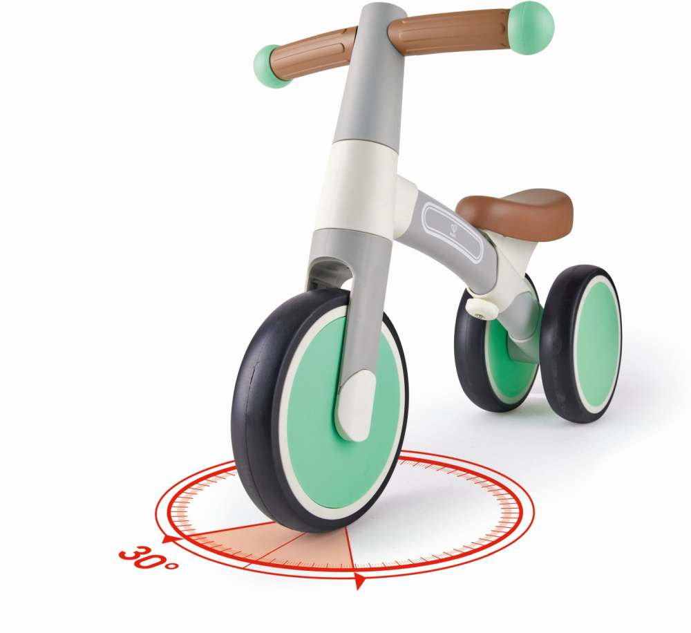 Bicicleta de echilibru Hape cu 3 roti verde - 5