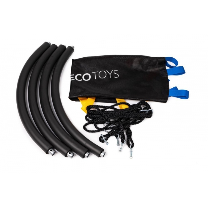 Leagan pentru copii Ecotoys rotund tip cuib de barza suspendat 100 cm MIR6300-1 negru - 2 | YEO