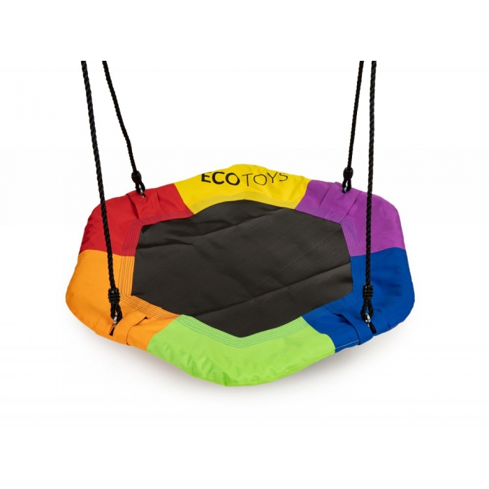 Leagan pentru copii Ecotoys rotund tip cuib de barza suspendat MIR6023 multicolor - 1 | YEO