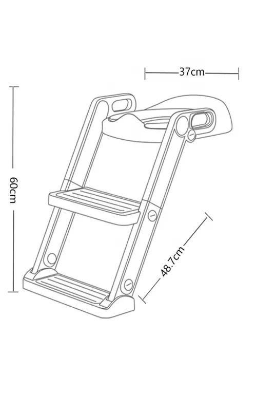 Reductor toaleta cu scara Little Mom Potty Training Pink - 2 | YEO