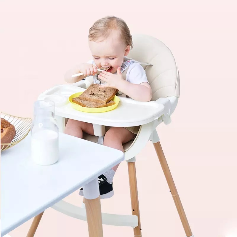 Scaun de masa 2 in 1 Little Mom Nordic Yellow - 1 | YEO