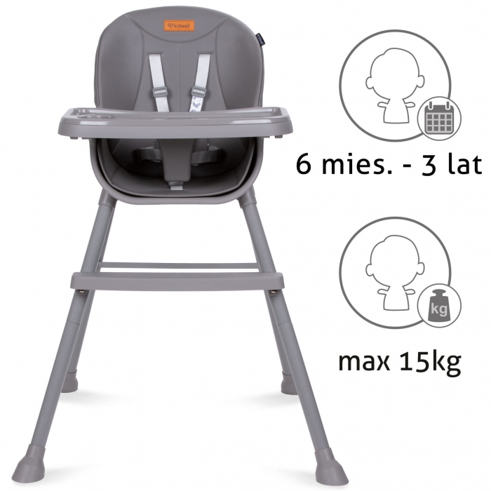 Scaun de masa 4 in 1 Kidwell Eatan Gray - 2 | YEO