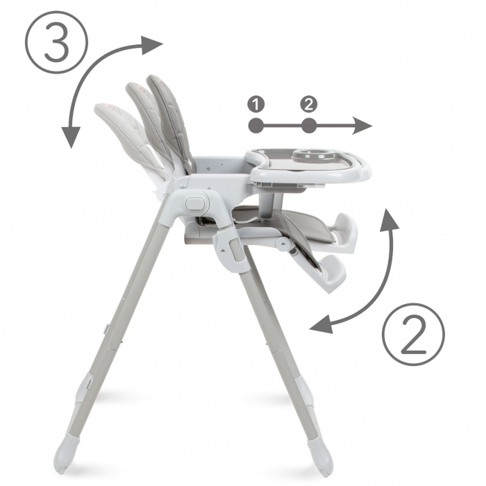 Scaun de masa multifunctional Kidwell Beno Gray - 2 | YEO