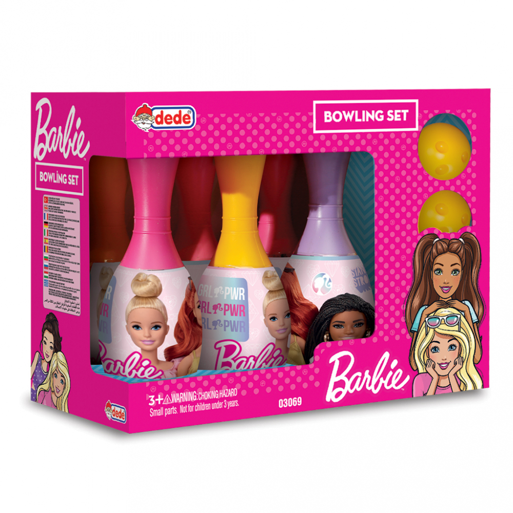 Set bowling cu 6 popice si bila Barbie (POPICE) imagine noua responsabilitatesociala.ro