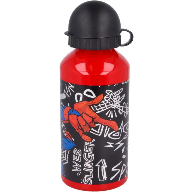 Sticla apa aluminiu SunCity Spiderman 400 ml 400 imagine noua responsabilitatesociala.ro