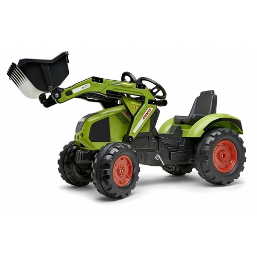 Tractor excavator pentru copii cu pedale verde Falk copii imagine 2022 protejamcopilaria.ro