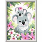 Pictura cu numere Koala cu pui Creart