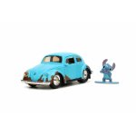 Set masinuta metalica Volkswagen Bettle scara 1:32 si figurina metalica Stitch
