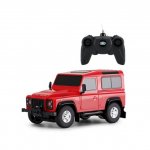 Masina cu telecomanda Land Rover Defender rosie cu scara 1 la 24