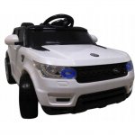 Masinuta electrica R-Sport cu telecomanda si roti din spuma Eva Cabrio F1 alba