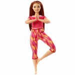Papusa Barbie Made to move roscata