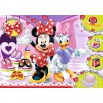Puzzle Trefl Glitter Disney Minnie si garderoba ei 100 piese