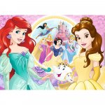 Puzzle Trefl Glitter Disney Princess Bella si Ariel 100 piese
