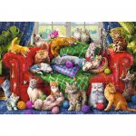Puzzle Trefl Pisicutele pe canapea 1500 piese