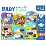 Puzzle Trefl Primo Baby Progressive Vehiculele profesionale